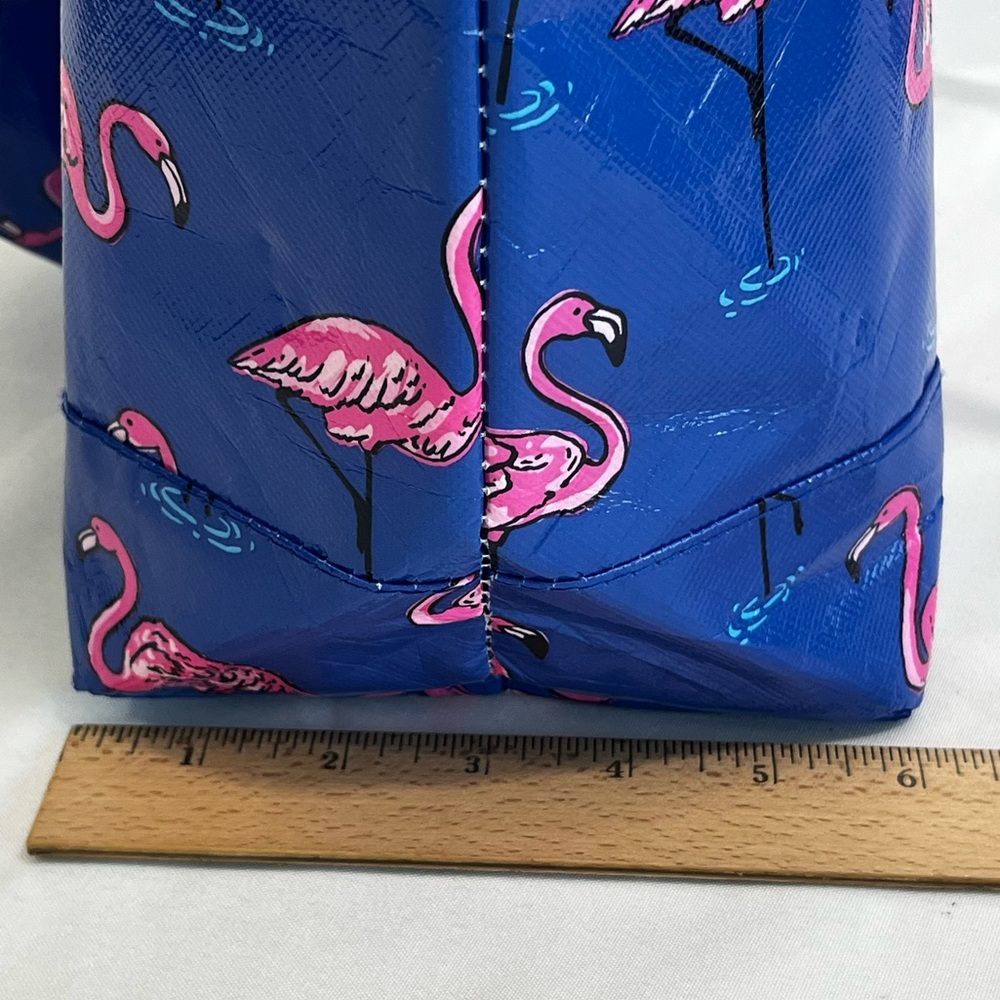 Chubbies Insulated Tote Bag Blue/Pink Flamingo Print - Picture 5 of 8